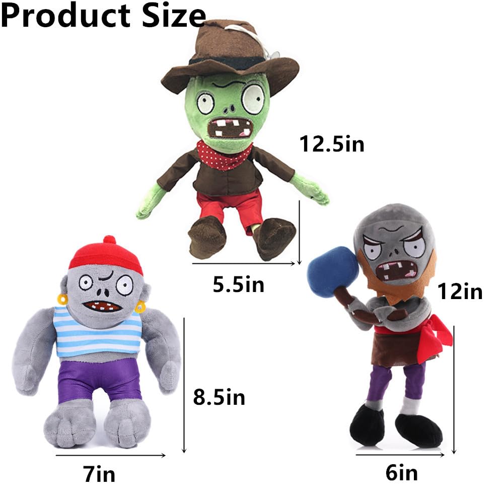 Plants vs Zombies プラント ゾンビ フィギュア 人形 まとめて Amazon.co.jp: Suyudian PVZ プラントとゾンビのぬいぐるみ3点